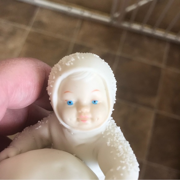 Vintage 1986 Dept 56 SNOWBABIES "I'm Making Snowballs" w/ Box - Picture 7 of 13